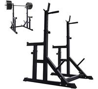 Folding Dumbbell Bench Adjustable Squat Racks Barbell Stand,Multifunction Weight Bench Dumbbell Racks,Heavy Duty Press Station Strength Training Racks for Home Gym,