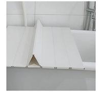 Folding Dust-Proof Bathtub Cover, PVC Bathtub Tray Insulation Cover, Plastic Waterproof Shutter Bath Lid for Most Standard Sized Bathtubs, Length 150/160/170/180cm ( Color : White , Size : 80x127x0.6c