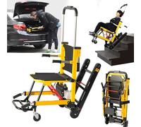 Folding Electric Crawler Stair Climber, 24V 13.6Ah Hand Truck Stair Climber Electric, Stair Lift Chair for Elderly Disabled Patient and Goods Transfer, Load 160 kg