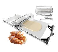 Folding Electric Dough Rolling Machine, Space-Saving Commercial Dough Laminator, Easy Clean for Puff Pastry Croissant Pizza