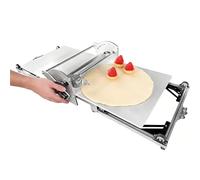Folding Electric Dough Sheeter - Adjustable Thickness Croissant Dough Laminator Machine - Stainless Steel Electric Roller for Home and Commercial Bakeries