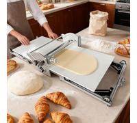 Folding Electric Dough Sheeter, Stainless Steel Pastry Maker for Home Use | Stainless steel folding electric dough sheeter designed for home use, serves as a practical pastry maker to help with