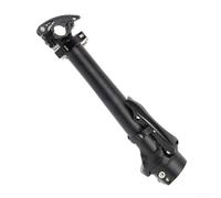 Folding Electric For Bike Stem Adjustable Handlebar Riser 28.6mm Aluminium Alloy Head Tube for Front Fork Foldable Handle Bar(B Black)