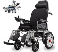 Folding Electric Mobility Chair with Reclinable Backrest and Long-Lasting Lithium Battery for Elderly and Disabled Users