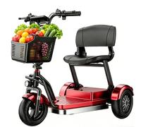 Folding Electric Portable Travel Scooter,Travel Scooters for Seniors | Three-speed adjustment,LED reflector system,Remote control start,Removable rechargeable battery,50km ultra-long range