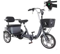 Folding Electric Tricycle for Adults - 3 Riding Modes, Anti-Slip Tires, Bright LED Lights, Front Disc & Rear Oil Brakes, 48V 15AH Battery, 200Kg Load