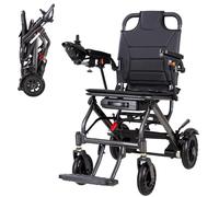 Folding Electric Wheelchair Ultra Light 15 kg Electric Wheelchair for 100 kg Disabled Electric Chair (10AH)