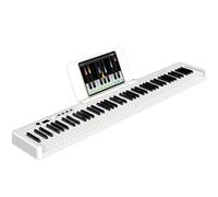 Folding Electronic Piano Portable 88-key Electronic Piano Adult Professional Beginner Practice Introduction(White)