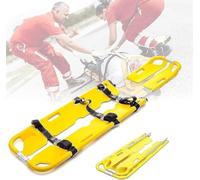 Folding Emergency Scoop Stretcher with Straps, Portable Rescue Stretcher for Ambulance, Fire Rescue, First Aid