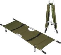 Folding Emergency Stretcher with Wheels and Safety Belts, Oxford Fabric-9 | Folding emergency stretcher built of heavy-duty Oxford Fabric, tear-resistant for rescue & patient transfer tasks