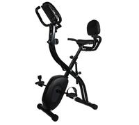 Folding Exercise Bike, Ergometer with Integrated Resistance Band, Home Fitness Bike with Adjustable Magnetic Resistance And LCD Display, 150 Kg Load Capacity