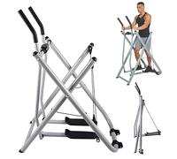 Folding Exercise Bike, Portable Elliptical Machine for Total Body Fitness, Low-Impact Design, LCD Monitor, Home Gym Workout Equipment