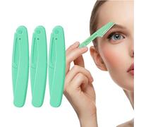 Folding Eyebrow Razor | Stainless Steel Manual Eyebrow Shaver | Ergonomic Girls Supplies, Portable Brow Razor for Beginner, Makeup Artist