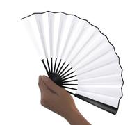 Folding Fan, Fabric Chinese Vintage Fan for Women - Retro Waterproof 25 cm Fan for Church Dance Decoration