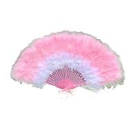 Folding Fan Hand Fans Folding Fan Chinese Feather Fan Peacock Feather Folding Hand Fan Wedding Party Dance Fan Portable