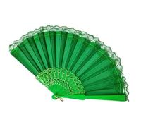 Folding Fan Hand Fans Folding fan Summer Vintage Plastic Folding Hand Held Flower Fan Chinese Dance Party Pocket s Dancing Portable