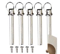 Folding Fan Shaft Rivets | Copper Fanys Shaftt Fasteners Replacement | Sturdy Handheld Fane Repair Kit | Foldingg Fans Rivets Nuts Handheld Solid Fasteners - Fan Accessories for Foldings Hand F