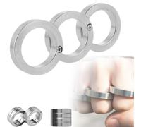 Folding Finger Ring,4 Finger Trigger Ring Knuckles,Fidget Ring,Fidget Toys Adults,Stress Reducing Finger Ring,Anxiety Relief Items,Compact & Convenient Accessories