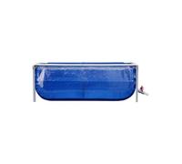 Folding Fish Pond, Indoor Free-standing Aquarium with Flexible PVC Canvas and Steel Frame, Transparent Viewing Panel for Easy Observation