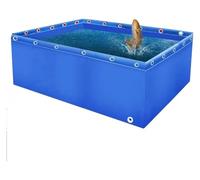 Folding Fish Pond, Indoor Freestanding Aquarium, PVC Canvas with Drain Valve, Temporary Holding Tank for Saltwater Fish and Koi