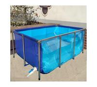 Folding fish ponds, indoor freestanding aquariums， Flexible PVC Canvas Pond Liners with Steel Frame, Viewing Panel, Breeding Water Tank for Koi, Goldfish(150x100x61cm)
