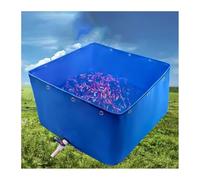 Folding fish ponds, indoor freestanding aquariums, Temporary Holding Tank For Saltwater Fish, 0.5mm Fish Pond Water Storage Tank For Garden Farmed, Easy To Set Up(1.5x2.5x0.8m)