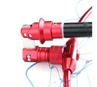 Folding Fishing Connector, Rapid Collapse Landing Net Adapter, High Strength Aluminum Mechanism, Quick Release Locking System, Shore Casting Crabbing Shrimping, Camping Gear