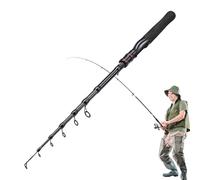 Folding Fishing Rod,Folding Fishing Rod,Travel Fishing Rod|Small, Portable At Sea for Trout Salmon, Travel