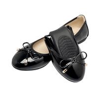Folding Flat Shoes for Women Women Shoes Foldable Ballet Flats Patent PU Leather Spring Summer Ladies Flat Fashion Loafers Woman(2511 Black,7 UK)