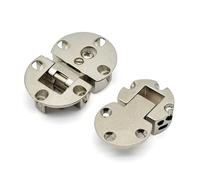 Folding Flip Top Tray Hinge 90 Degree Table Sewing Machine Round Edge 1Pcs(Small)