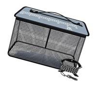 Folding Floating Fish Basket Live Fish Protection with 5 m Rope Quick Drying Thickened Fishing Basket Fishing Net Cage Portable Fishing Net Quick Drying