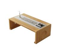 Folding Floor Table, Low Japanese Coffee Table for Sitting, Foldable Tatami Desk, No Assembly Portable Table for Reading, Dining, Laptop
