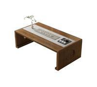 Folding Floor Table, Low Japanese Coffee Table for Sitting, Foldable Tatami Desk, No Assembly Portable Table for Reading, Dining, Laptop