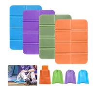 Folding Foam Sit Mat, 4 PCS Mat Hiking with 4 Color Storage Bags