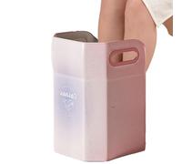 Folding Foot Bath Tub - Foot Tub Detox Machine, Pack Foldable Sole Bath, Large Capacity Basin with Handles, Sturdy Soak Basin for Pedicure, Relax, Detox and Massage