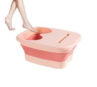 Folding Foot Bath Tub - Pèdiluvio Pìeghevole Ergonomic Massage Bath, Portable Spa Bath with Lid | Athlete Recovery, Home, Travel, Camping Use, Bubble Jets