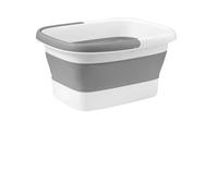 Folding Foot Bathtub Tub Basin Foldable Spa for Soaking Stress Relief Portable Soak Bucket for Home(White)