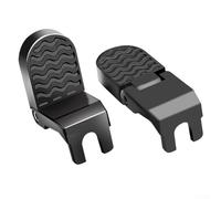 Folding foot pegs, 2 pcs, rear passenger pedal rests for e-bike/motorcycle, sturdy anti-slip, easy bolt-on, space-saving(M15)