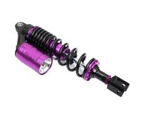 Folding Foot Pegs Foot Pegs Universal Motorcycle Nitrogen Air Shock Absorber Rear Suspension Fit For Yamaha ATV Quad Fit For BWS X-MAX Aerox(Purple)