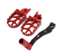 Folding Foot Rest Motorcycle Gear Shift Foot Lever Pegs Rest Footrests Pedals Footpegs For CRF250L CRF250M 2013-2021(Red-set)