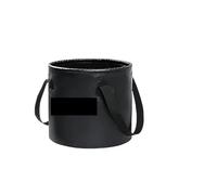 Folding Foot Soak Bucket Outdoor Foldable Round Camp Travel Portable Water Basin Storage Multi-Function for Feet(Black)