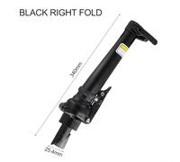 Folding For Bike Handlebar Stem Quick Release Adjustable Steel Riser Bar for Electric For Bicycle E-Scooter 14 Inch Vertical Post 340mm Length 25.4mm Tube(Black right fold)