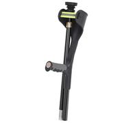 Folding Forearm Crutches for Adults (1 PCS) - Adjustable & Lightweight Elbow Crutches with Cuffs, Travel Crutches with Anti-Slip Feet - Mobility and Walking Aids, Black