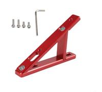 Folding Frame Bottle Cage Extension 100x63.7mm Silver | Strong yet light material, tilt angle for reach, includes screws and wrench, red option(Red)