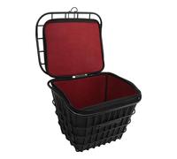 Folding Front Bike Basket, Metal Wire Bicycle Basket with Waterproof Inner Bag Universal Hanging Electric Bicycle Front Baskets, Bicycle Bag Cargo Rack for Bike Accessories