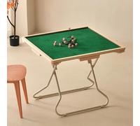 Folding Game Table for Mahjong, Poker, Domino - Multifunctional Space-Saving Desk for 4 Players