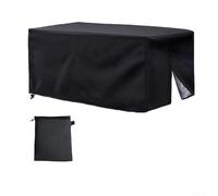 Folding Garden Cart Cover 420D Oxford Waterproof Trolley Protector with Elastic Hem and Drawstring, UV Resistant Dustproof Shade for Camping Outdoor(Black)