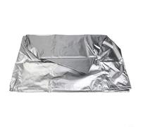 Folding Garden Cart Cover 420D Oxford Waterproof Trolley Protector with Elastic Hem and Drawstring, UV Resistant Dustproof Shade for Camping Outdoor(Silver)