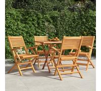 vidaXL Folding Garden Chairs 4 pcs 55x62x90 cm Solid Wood Teak