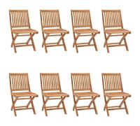Folding Garden Chairs Patio Dining Chair Outdoor Chair Solid Teak Wood vidaXL